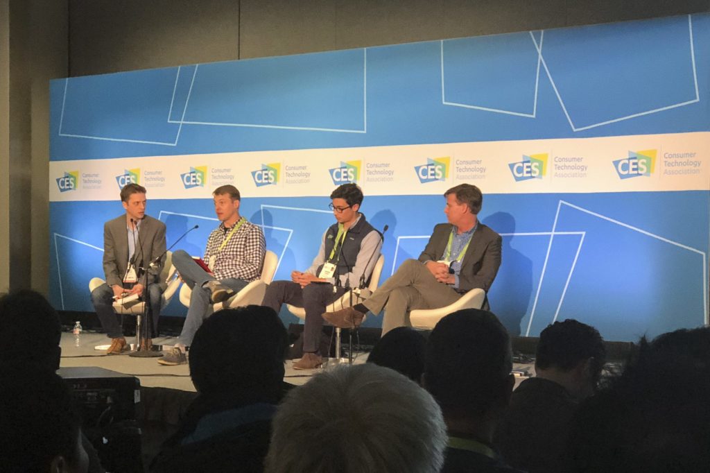 Torc speaking at a CES panel.